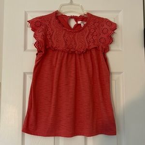 💕LAUREN CONRAD CORAL SHORT SLEEVE BEAUTY💕